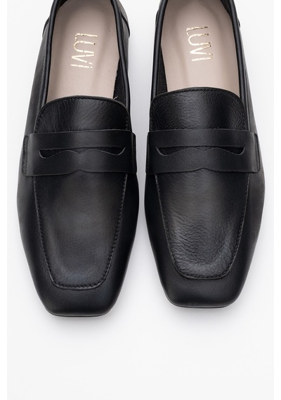 Luvishoes Luvi Shoes Morne Siyah Cilt Hakiki Deri Kadın Loafer Ayakkabı SİYAH CİLT
