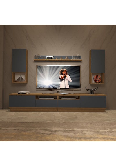 Decoraktiv Trendstyle 5220das Mdf Tv Ünitesi Tv Sehpası Pera - Antrasit