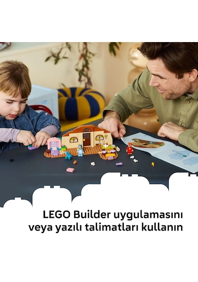 LEGO® Bluey Rusty ve Bluey ile Okul 11221 - 4 Yaş ve Üzeri Çocuklar için Aksesuarlar İçeren Oyuncak Yapım Seti (106 Parça)