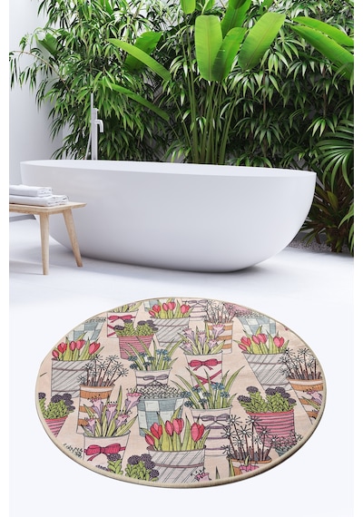 Flowerpot Djt Çap 100 Cm Banyo Halısı (321169509) Çok Renkli