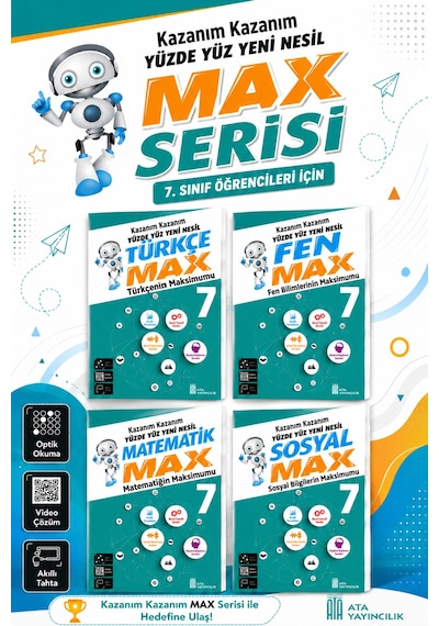 7.sınıf Yeni Nesil Max Seti 4 Kitap - Eski Basım