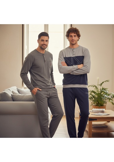 Bonbon Erkek Pamuklu Bohçalık Ve Çeyizlik 2 Adet 2'li Pijama Takımı Bb2478 Çok Renkli