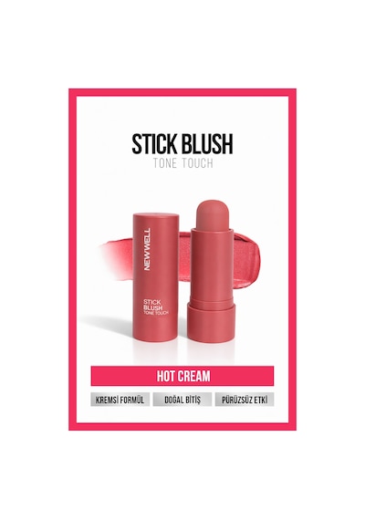 New Well  Stick Blush Tone Touch Hot Cream 05 Stick Allık 003