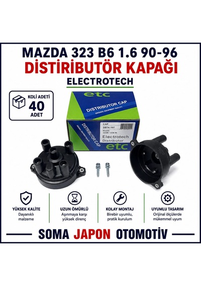 Mazda 323 6b 1.6 90-96 Distiribütör Kapağı Dstk-107