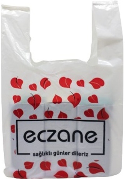 Eczane Poşeti Bio Küçük Atlet 22X40 Cm 150 Adet