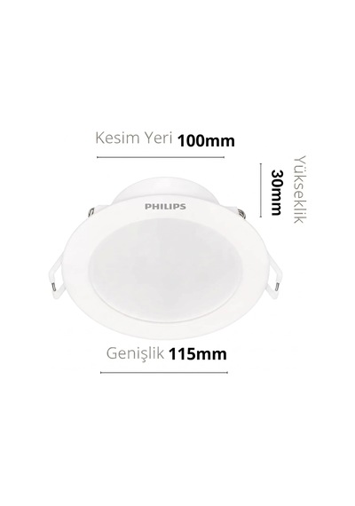 Tr Eridani Dl190b 7w 550 Lumen 6500k Beyaz Işık 10cm Kesim Yeri Genel