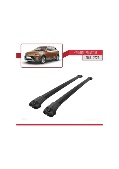 Hyundai İ20 Actıve 2015-2020 Arası İle Uyumlu Ace-1 Ara Atkı Tavan Barı Siyah