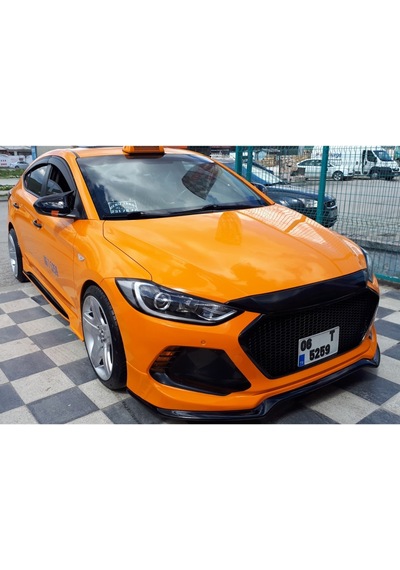 Hyundai Elantra Uyumlu Sinyalsiz 2016-2018 Batman Yarasa Ayna Kapağı Piano Black Abs Plastik