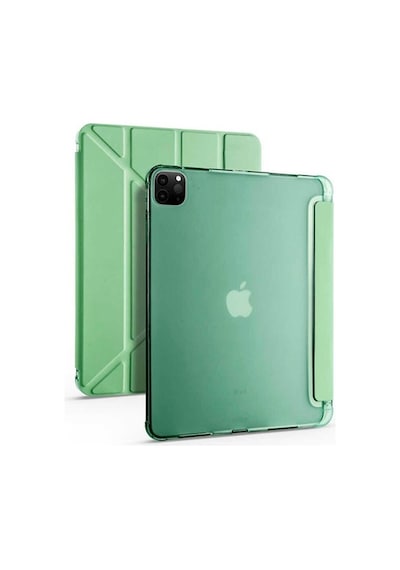 Apple Uyumlu iPad Pro 12.9 5. Nesil 2021 Kılıf Trifolding Kalem Bölmeli