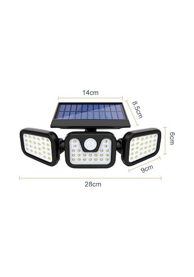 Gaman W771A 74 Sensörlü Parlak Led Güneş Enerjili 3 Mod Solar Lamba