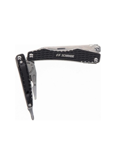 Schrade Kamp Clench Çok Amaçlı El Aracı 9 Fonksiyonlu Paslanmaz Katlanır Multitool 1182532 Siyah