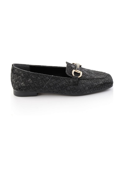 Bambi Siyah Kadın Loafer Ayakkabı K01641023071 Siyah