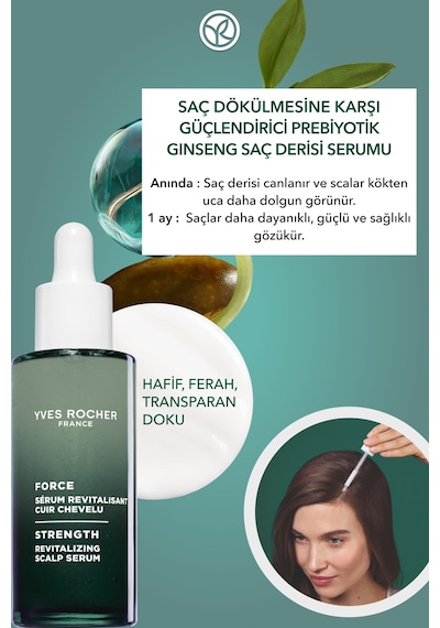 Yves Rocher Güçlendirici Prebiyotik Ginseng Serum - Saç Dökülmesine Karşı / Anti-chute -vegan -50ml