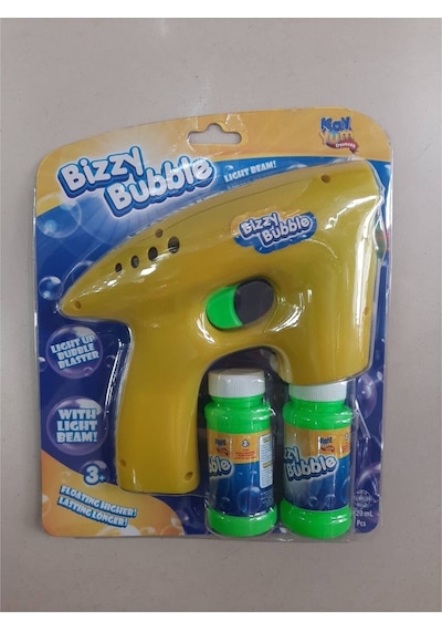 Otomatik Işıklı Büyük Pilli Köpük Baloncuk Tabancası