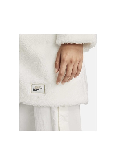 Nike Sportswear Icon Clash White Long Sherpa Kadın Ceket Beyaz Beyaz