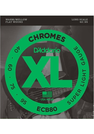 D'addario Ecb80 Chromes Bas Gitar Teli 40-95