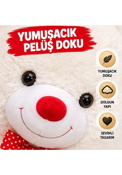 150 Cm Dev Peluş Ayıcık Büyük Boy Sarılmalık Teddy Bear Yumuşak Sevimli Ayı Özel Gün Hediyesi Çok Renkli