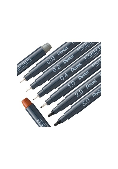 Pointliner S20p-03a, Fineliner, Siyah, Su Geçirmez Ve Solmaz, 0,03 Mm, 1 Adet Tekli Paket