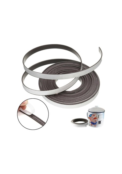 Dünya Magnet 10 Metre Yapışkanlı Şerit Mıknatıs Magnet Bant Kalitesi Genişlik 2 Cm