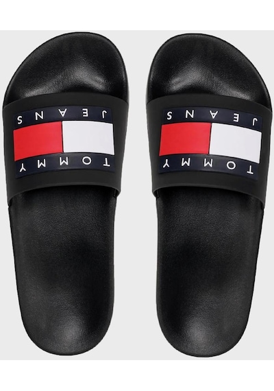 Tommy Jeans Erkek Terlik Em0em01191 Bds Siyah