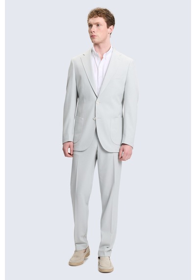 Hatemoğlu Yeşil Slim Fit Mono Yaka Casual Takım Elbise
