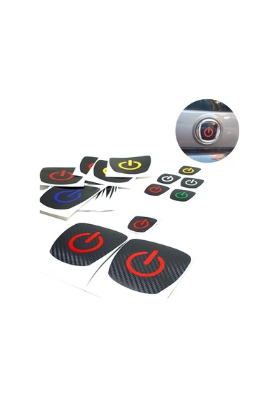Fiat Fiorino Logo Içi Power Buton Sticker 3 Lü Set Fiat Fiorino Logo Içi Power Buton Sticker 3 Lü Set