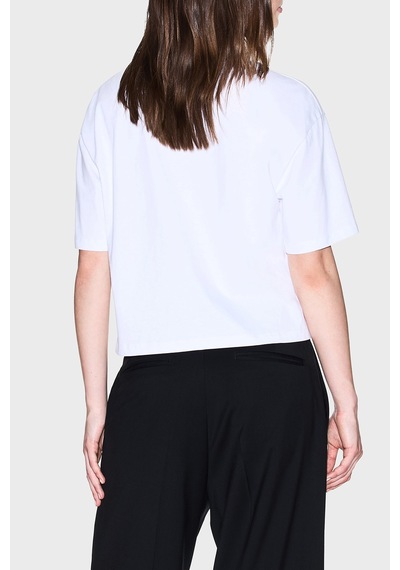 Armani Exchange Bayan T Shirt Xw001364 Af15085 U0002 Beyaz Beyaz