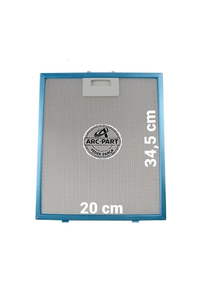 Grundig Uyumlu Gdsp 2451 B Siyah Davlumbaz Alüminyum Filtre - 20x34,5 Cm