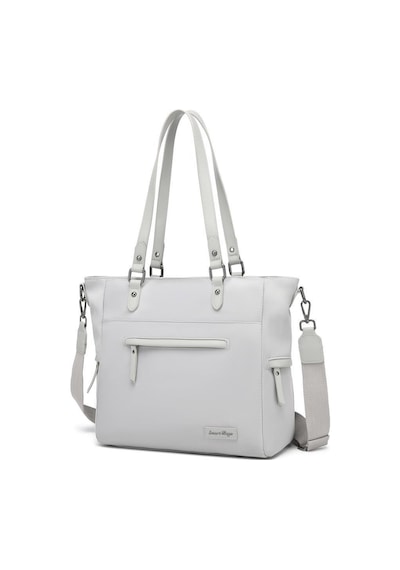 Smart Bags Twill Dimi Kumaş Kadın Omuz Çantası 3323 GRİ