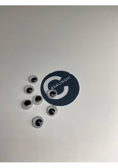 Oynar Göz Küçük Boy Siyah Beyaz Oynargöz 10 Mm Okul Kurs Hobi Sanatsal Malzemeler 1 Paket Genel