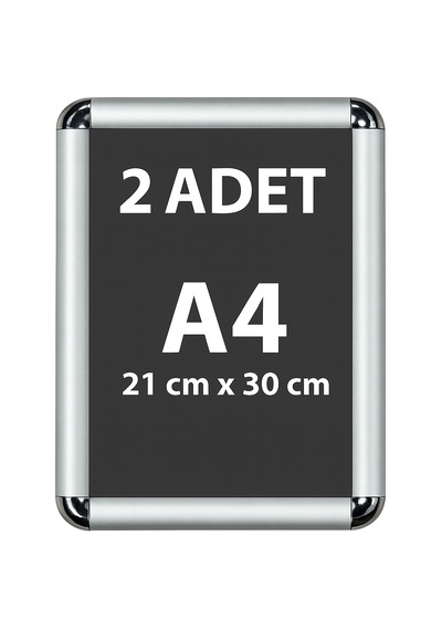 2 Adet A4 Eko Seri Çerçeve Rondo Köşe Aç Kapa Açılır Kapa