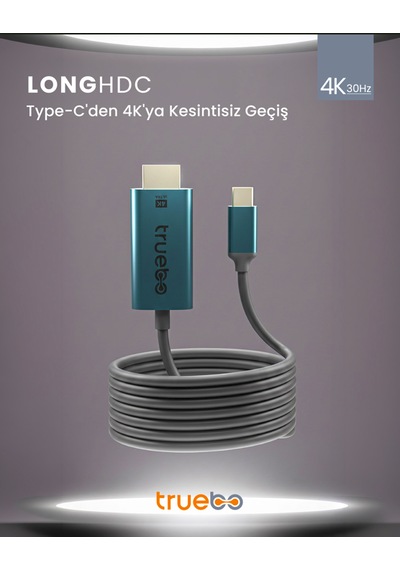 Truebo Longhdc Usb-c To Hdmı Dönüştürücü
