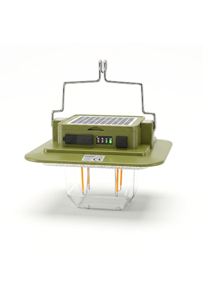 Panther Pt-384 Usb Şarjlı Solar Kamp Lambası Yeşil