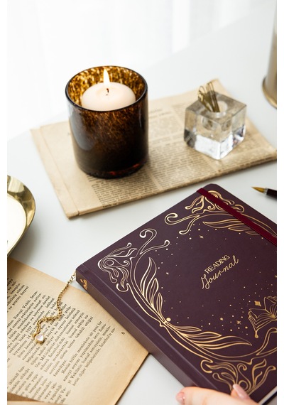 Charmlı Reading Journal - Okuma Günlüğü 18 X 20 Cm Bordo