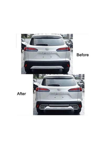 Toyota Corolla Cross 2022 Sonrası Arka Tampon Koruma Difüzör İthal