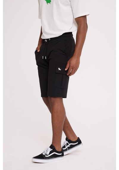 The Crow Cash Cargo Sweatshort Siyah Polyester Pamuk Şort Siyah