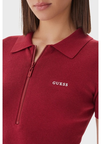 Guess Bayan Elbise V6rk08 Z4642 G5b7 Bordo
