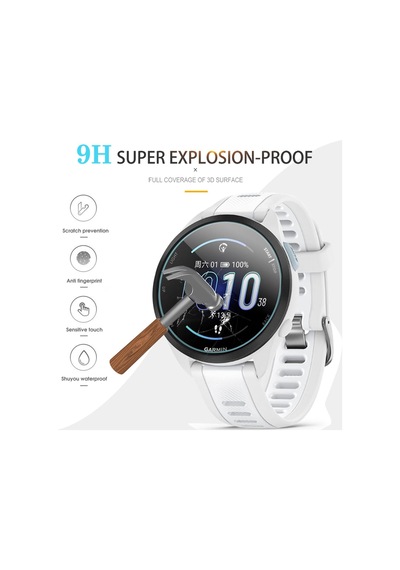 Garmin Fenix 5 47mm 9h Temperli Cam Ekran Koruyucu 2 Adet