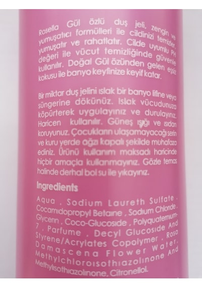 Rosella Gül Duş Jeli 500 ML