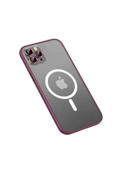 Apple Uyumlu iPhone 12 Pro Kılıf Zore Mokka Wireless Kapak Koyu Mor