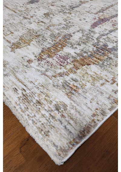 Vivanni Home Everlynn Polyester Vintage Halı Pamuk Atkı Tabanlı Modern Dokuma Ev Halısı Multi Tan