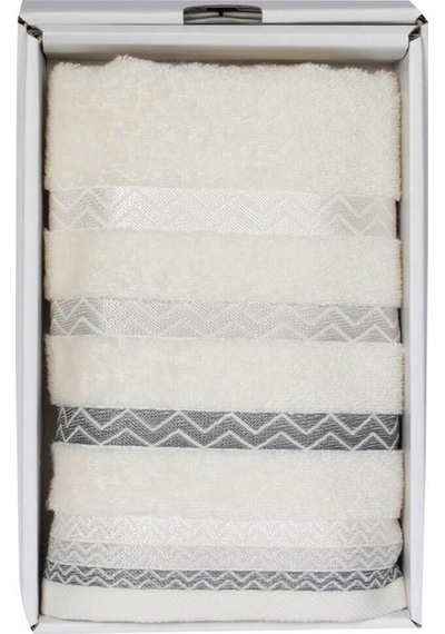 Vos Versa Bursa Varak Serisi 50x90cm %100 Pamuk Yüz Havlusu Beyaz Vvhm0017-374 - Beyaz