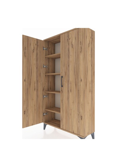 Arges Dolap 4 Raflı 2 Kapaklı 88x30x163 Çam-çam Çam Arges Dolap 4 Raflı 2 Kapaklı 88x30x163 Çam-çam Çam