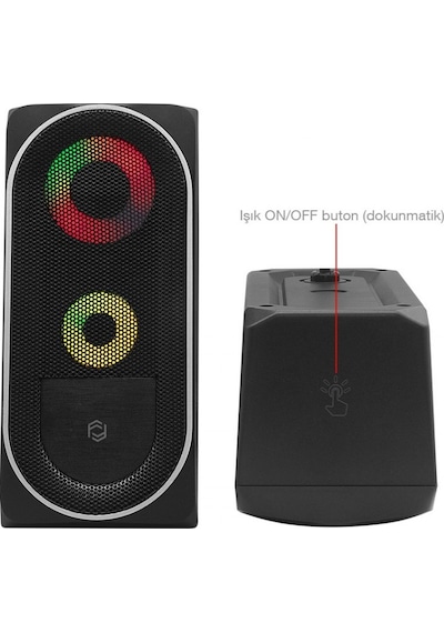 FRISBY FS-2138U 2.0 Hoparlör Sistemi RGB Led  Siyah (USB)
