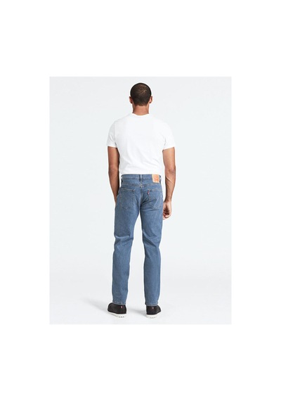Levi's 514 Straight Erkek Jean Pantolon Stonewash Med İndigo - Flat Finish