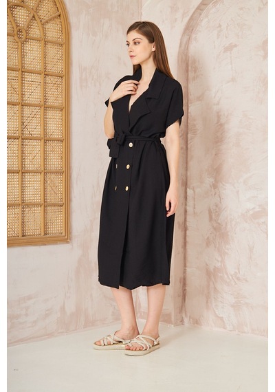Pasaklı Giyim Kadın Keten Siyah Oversize Geniş Kesim /salaş /uzun Kısa Kollu Yazlık Ceket Elbise 700-3162451 Pasaklı Giyim Kadın Keten Siyah Oversize Geniş Kesim /salaş /uzun Kısa Kollu Yazlık Ceket Elbise 700-3162451