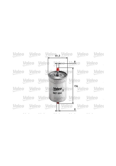 Yakıt Filtresi - Fiat Ritmo, Scudo, Ulysse, Spider, Gt, Gtv, 164, 75 - Valeo-587004