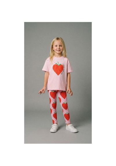 Poala Kids Çilekli Tayt Takım Çok Renkli