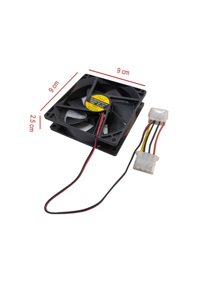 9 Cm12v Molex Kasa Fanı 9x9x2.5cm Molex Ide Fan