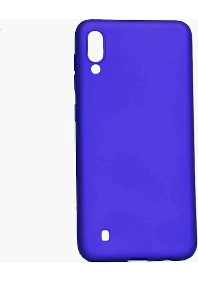 Noktaks - Galaxy Uyumlu M10 Uyumlu - Kılıf Mat Soft Premier Silikon Kapak - Saks Mavi - T7558 Saks Mavi